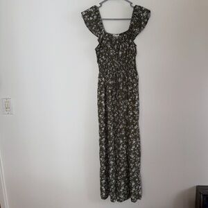 Floral Olive Jumpsuit